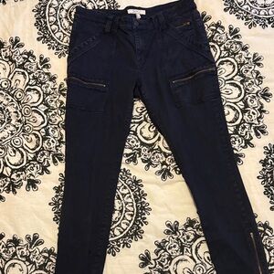 Joie Women's Park Cargo in Navy with Zipper Details